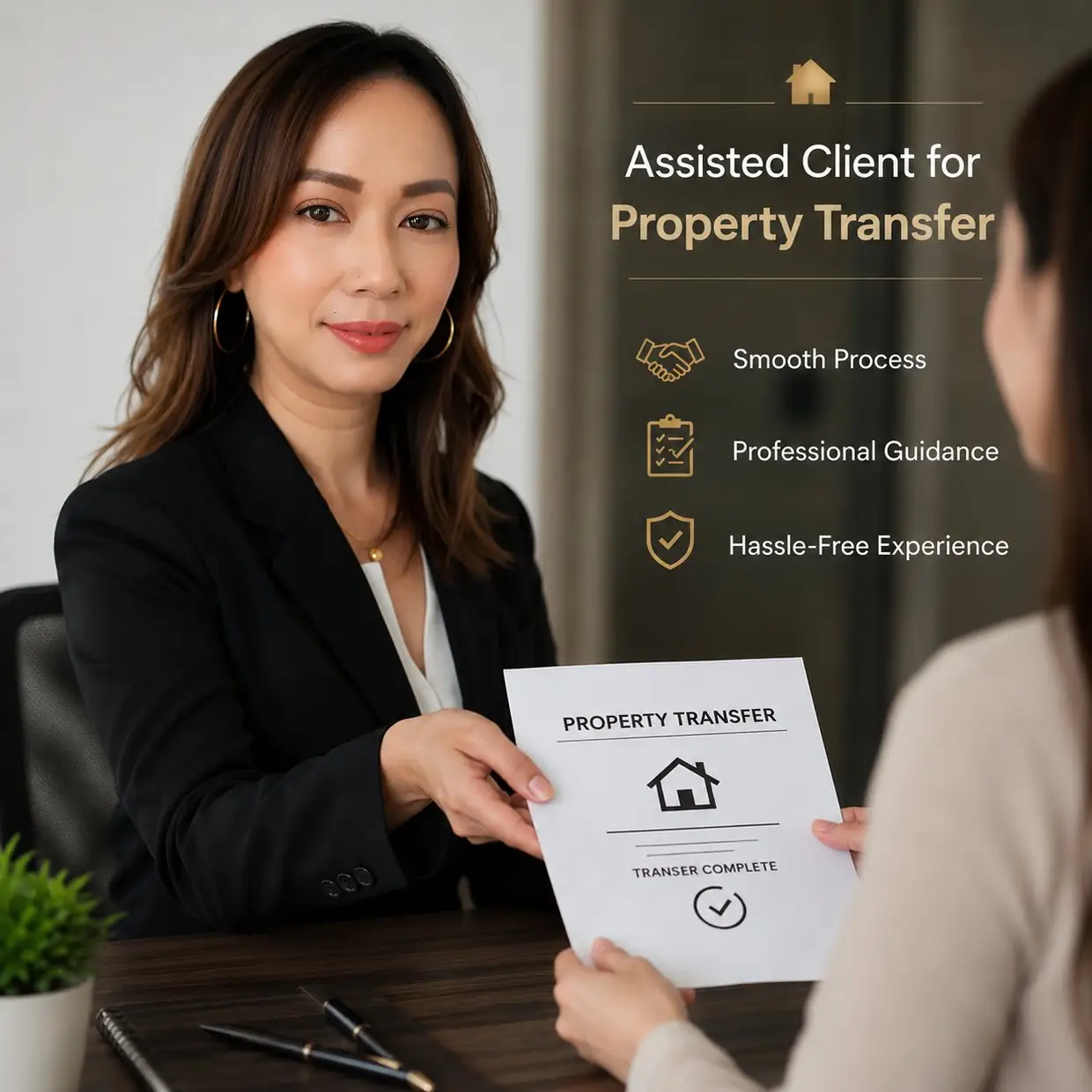 Legal Document Assistant helping a Placer County client complete a property deed transfer