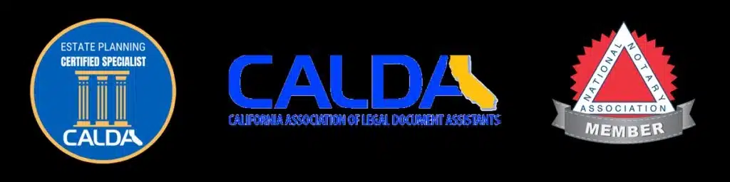 California Association of Legal Document Assistants member certification badge